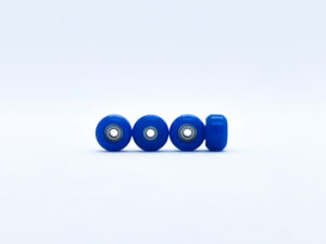 Product picture of dark blue fingerboard wheels with bearings