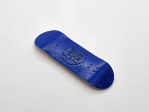 Product image of Blue Wooden Fingerboard Deck 32mm Mild Mold Logo