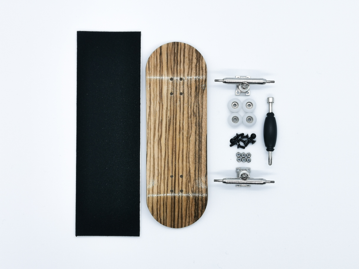 Wooden 32MM Complete Fingerboard by Panic Movement Fingerboards 