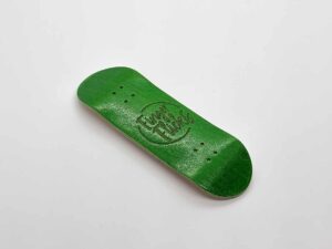 Product image of Green Wooden Fingerboard Deck 32mm Mild Mold Logo