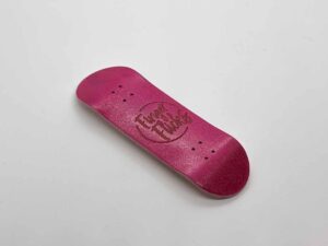 Product image of Pink Wooden Fingerboard Deck 32mm Mild Mold Logo
