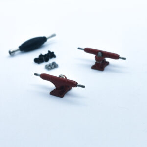 product picture of red fingerboard trucks 32mm