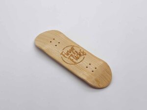 Product image of Bamboo Wooden Fingerboard Deck 32mm Mild Mold Logo