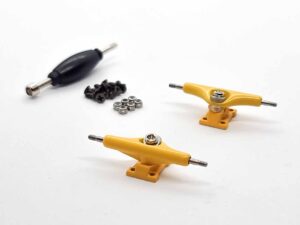 Product image of Yellow Fingerboard Trucks 32mm Curve Shape